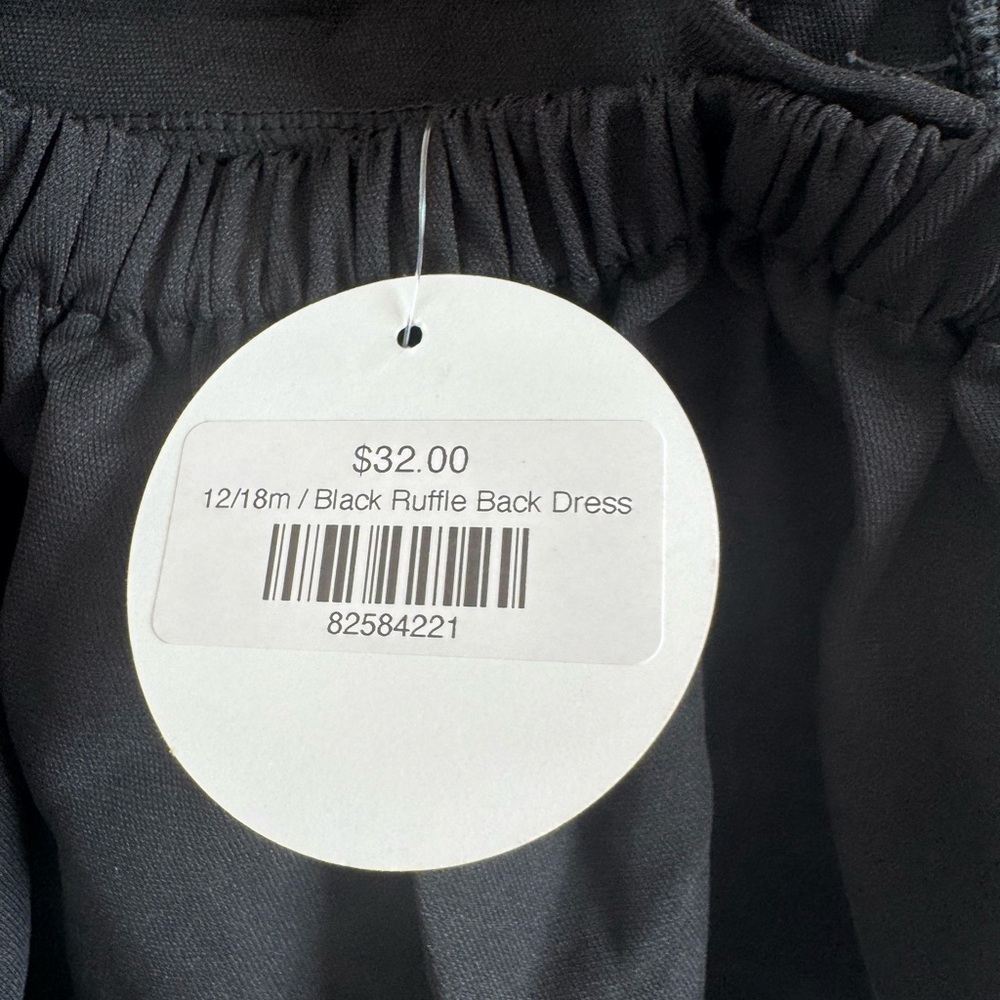 Black Ruffle Sleeve Dress - Picture 3 of 3